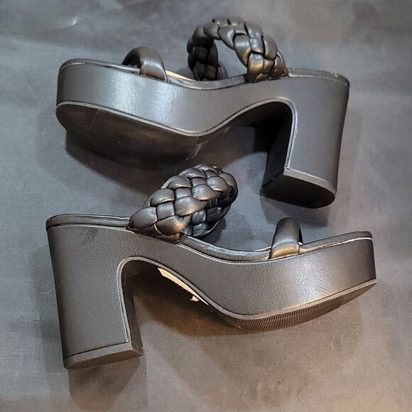 BRAND NEW REPORT DOUBLE STRAP ROUND OPEN TOE BLOCK HEEL SANDAL - Picture 13 of 14